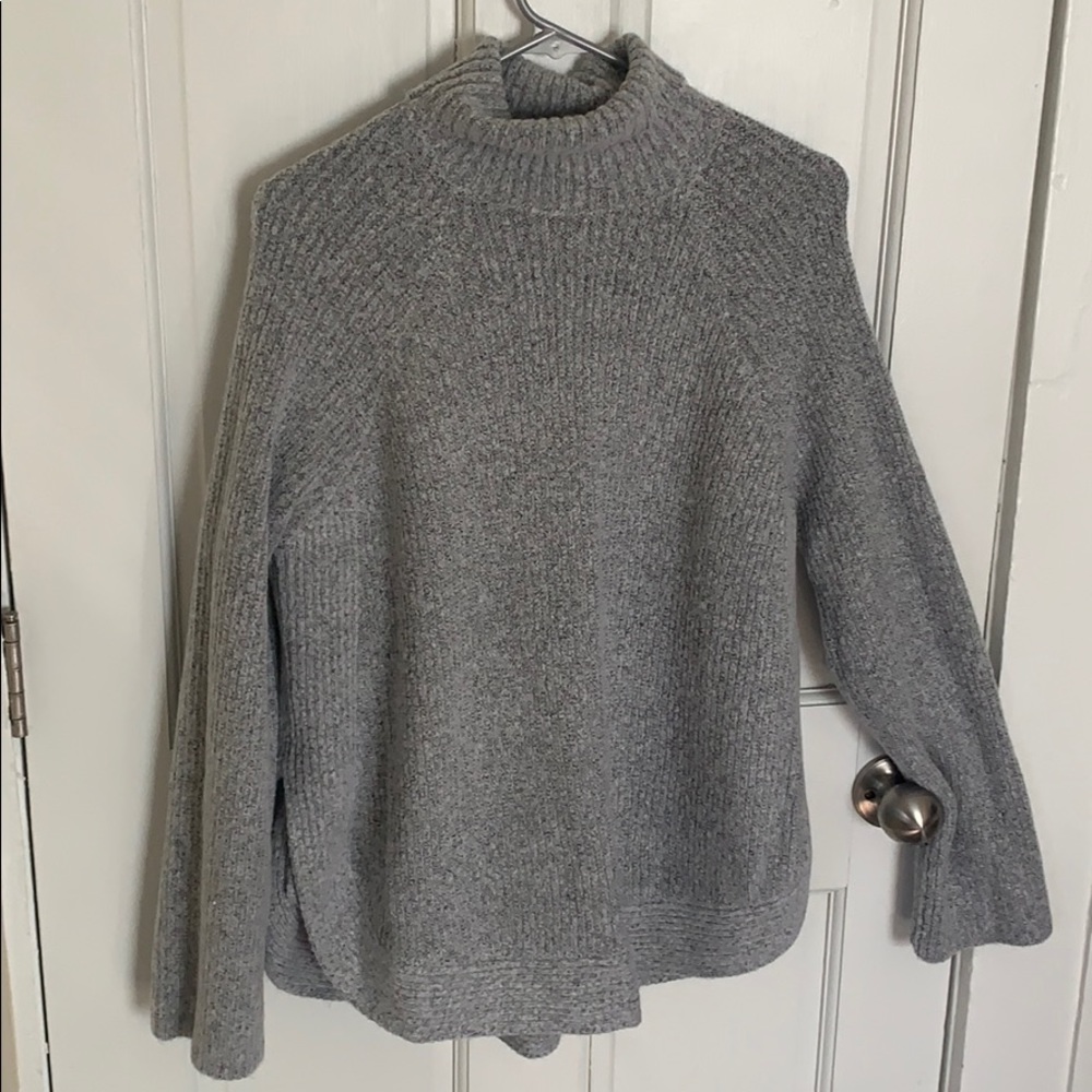 Grey sweater with turtle neck